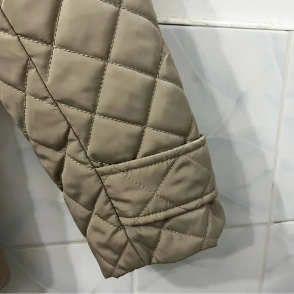 Lauren Ralph Lauren Diamond Quilted Mockneck Jacket Women’s Small Classic Preppy - Picture 2 of 14
